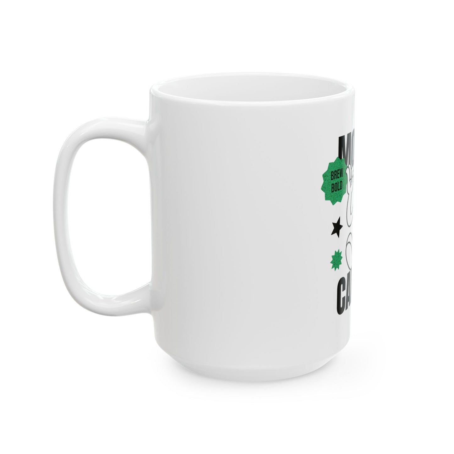 Bold Morning Caffeine Mug | Fun Coffee Cup for Coffee Lovers