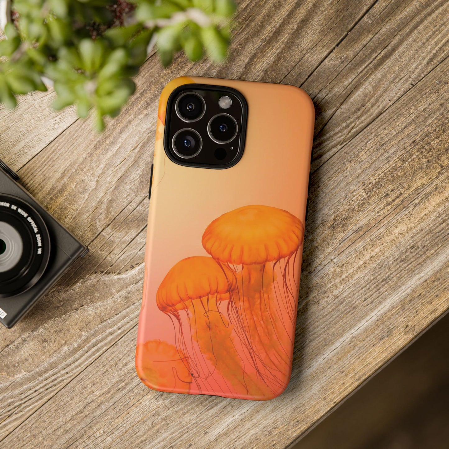 iPhone 16 series phone Case - Tough Cases with Stunning orange Design