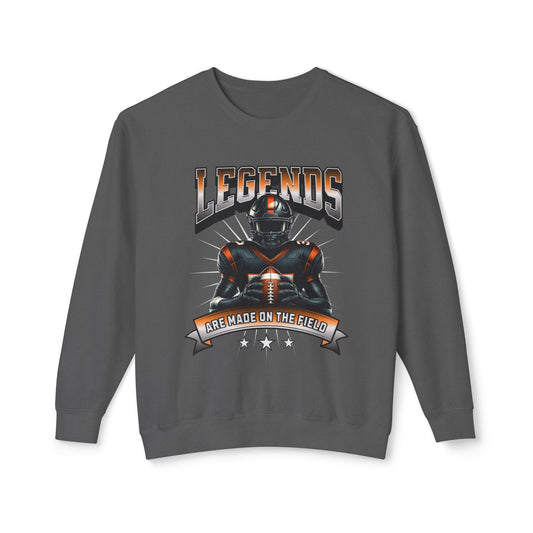Baseball Legends Made on the Field :Unisex Lightweight Crewneck Sweatshirt