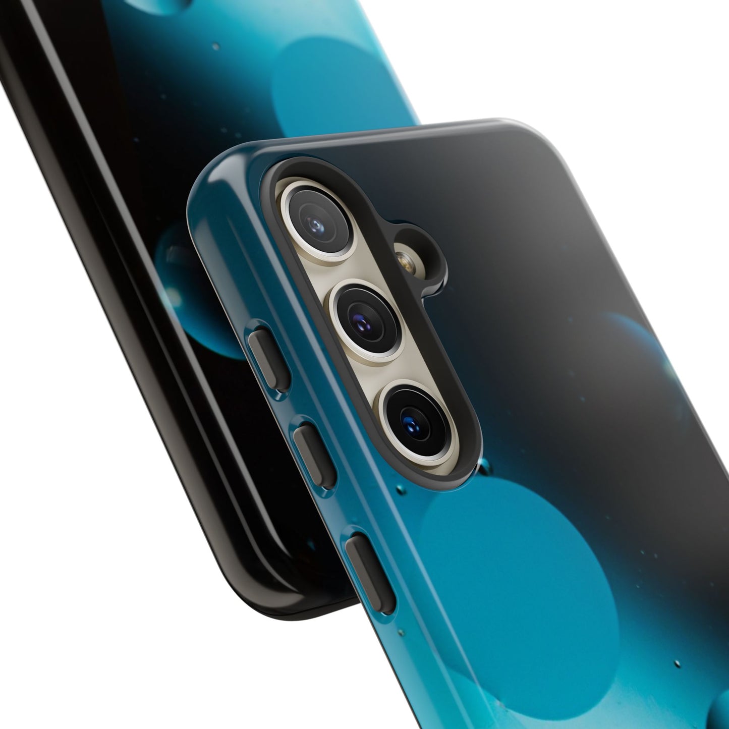 Samsung S24 series Tough Phone Cases - Blue bubbles