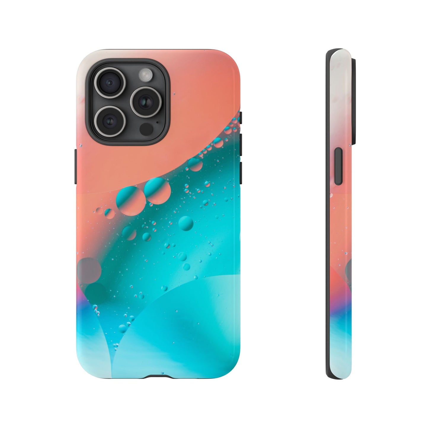 iPhone 16 series Tough Phone Case - Bubble Design for Stylish Protection