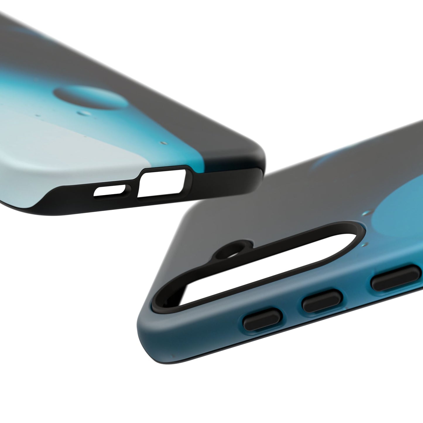 Samsung S24 series Tough Phone Cases - Blue bubbles