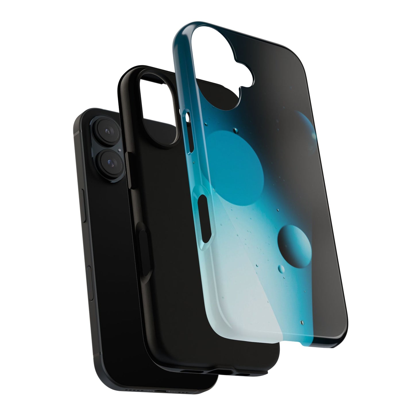 Samsung S24 series Tough Phone Cases - Blue bubbles