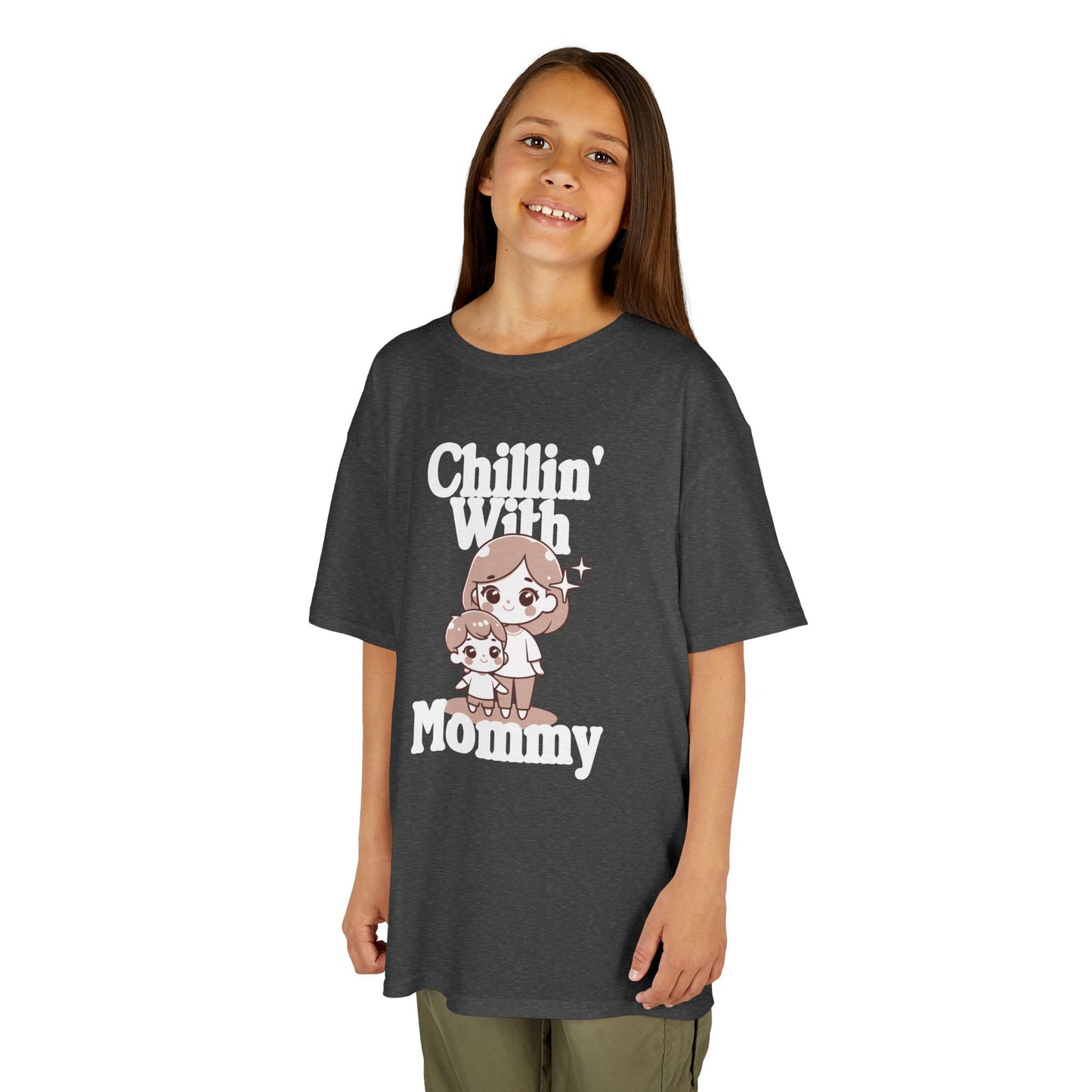 Kids Cotton T Shirt - Chilling with mommy