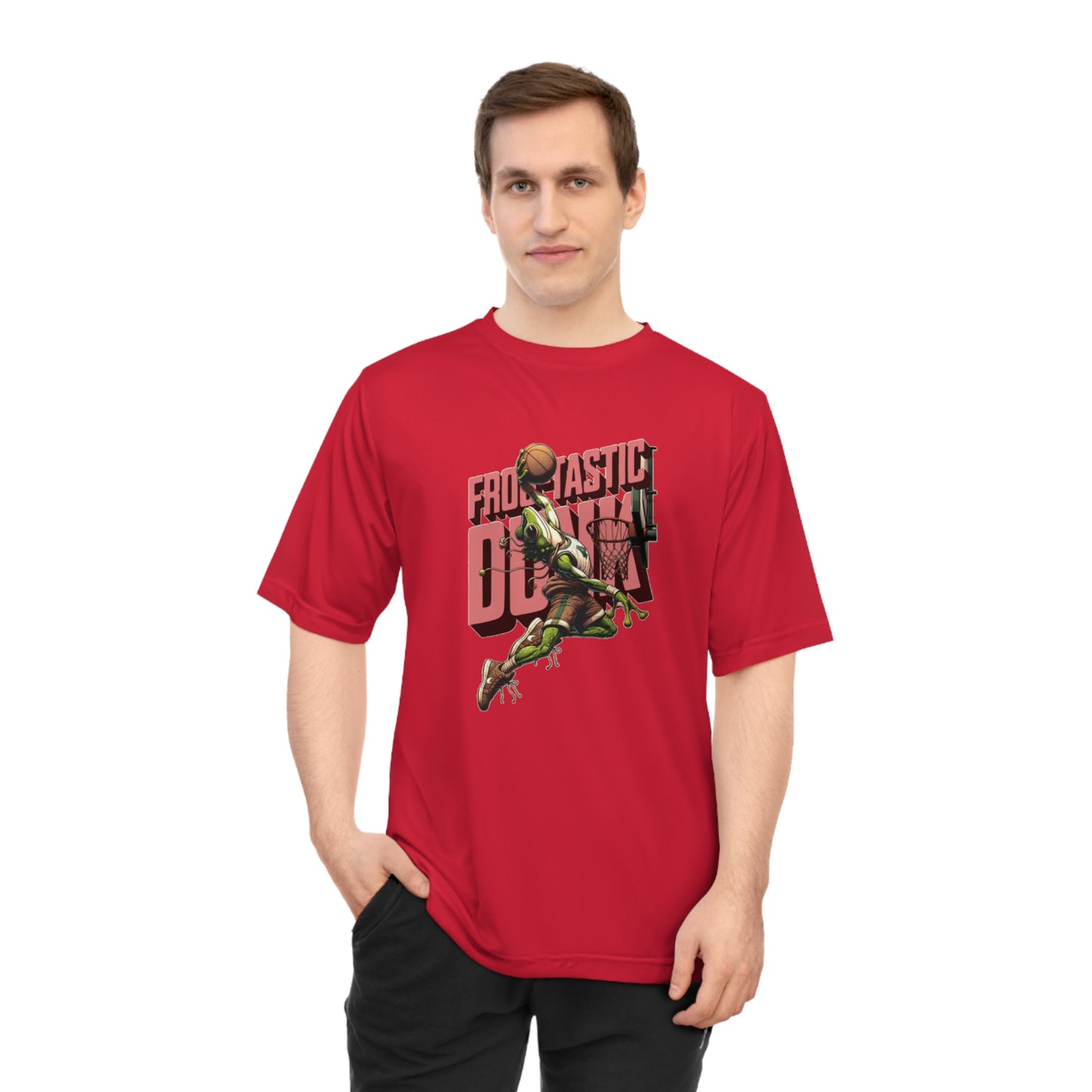 Basketball Ribbit Dunk -Performance Unisex T-Shirt for Sports Lovers