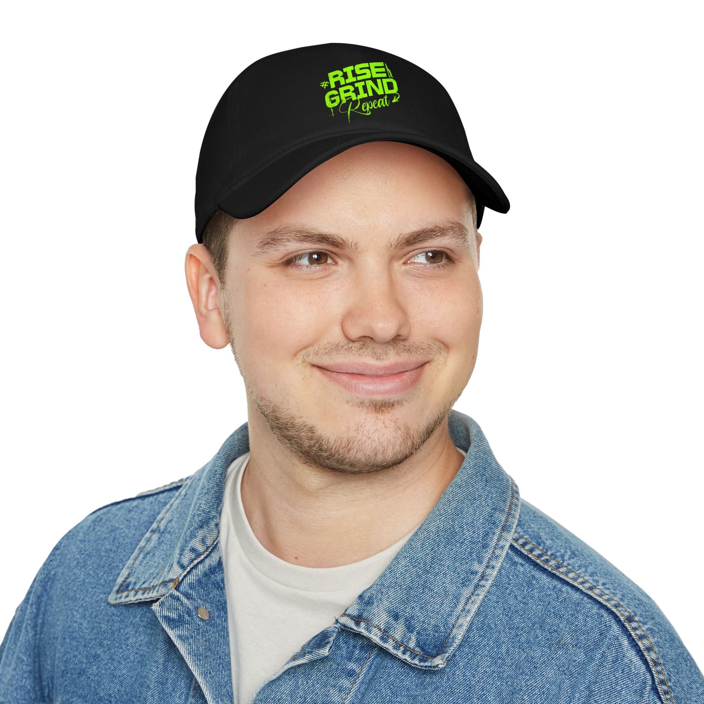 Motivation Rise and Grind Low Profile Cap - Unisex Stylish and Comfortable Hat for Sports/Gym Lovers