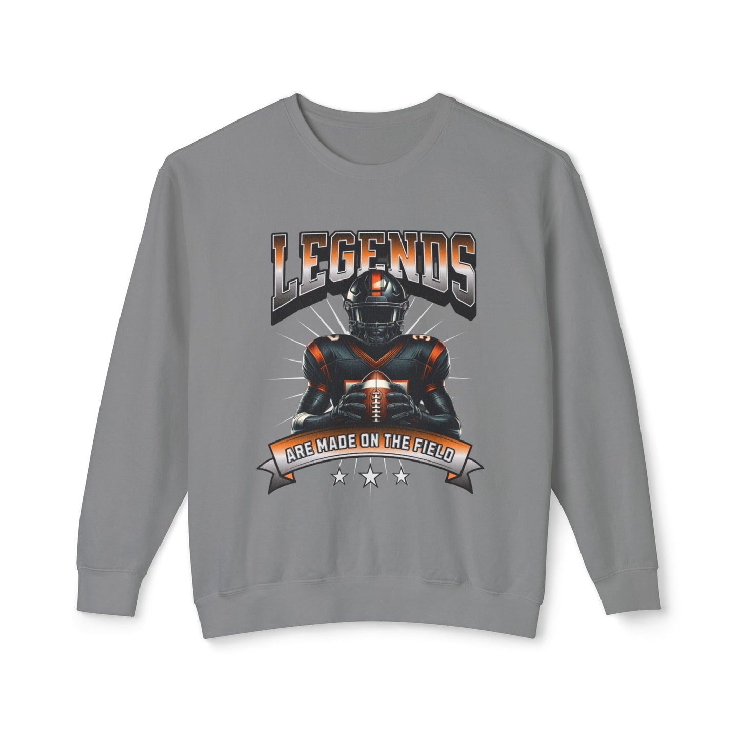 Baseball Legends Made on the Field :Unisex Lightweight Crewneck Sweatshirt