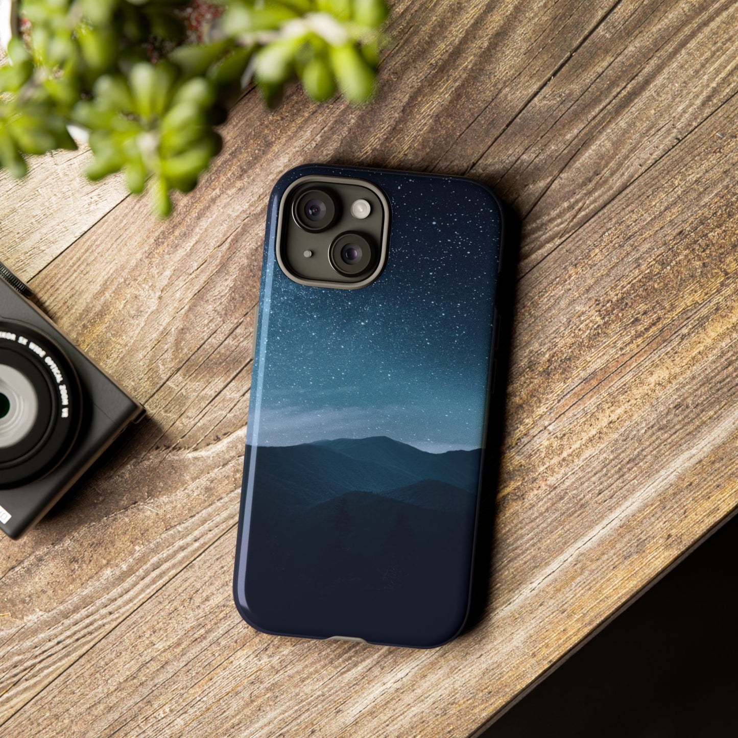 iPhone 15 series Tough Phone Case -Stunning blue nature design