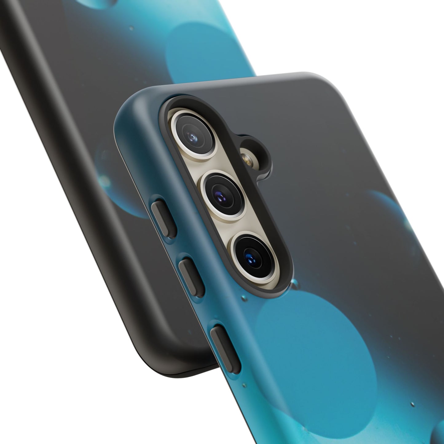 Samsung S24 series Tough Phone Cases - Blue bubbles