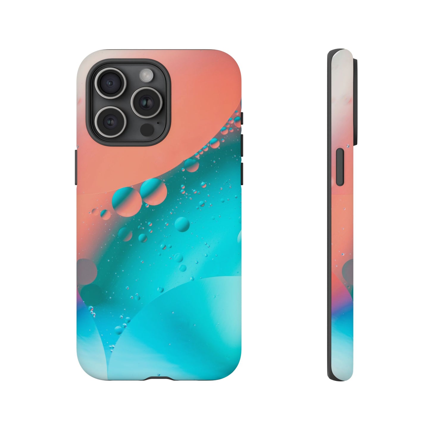 IPhone 15 series Tough Phone Case - Bubble Design for Stylish Protection