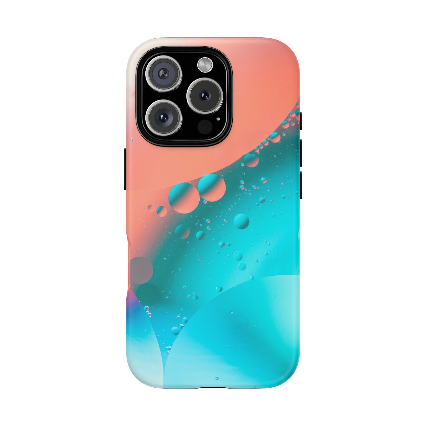 iPhone 16 series Tough Phone Case - Bubble Design for Stylish Protection