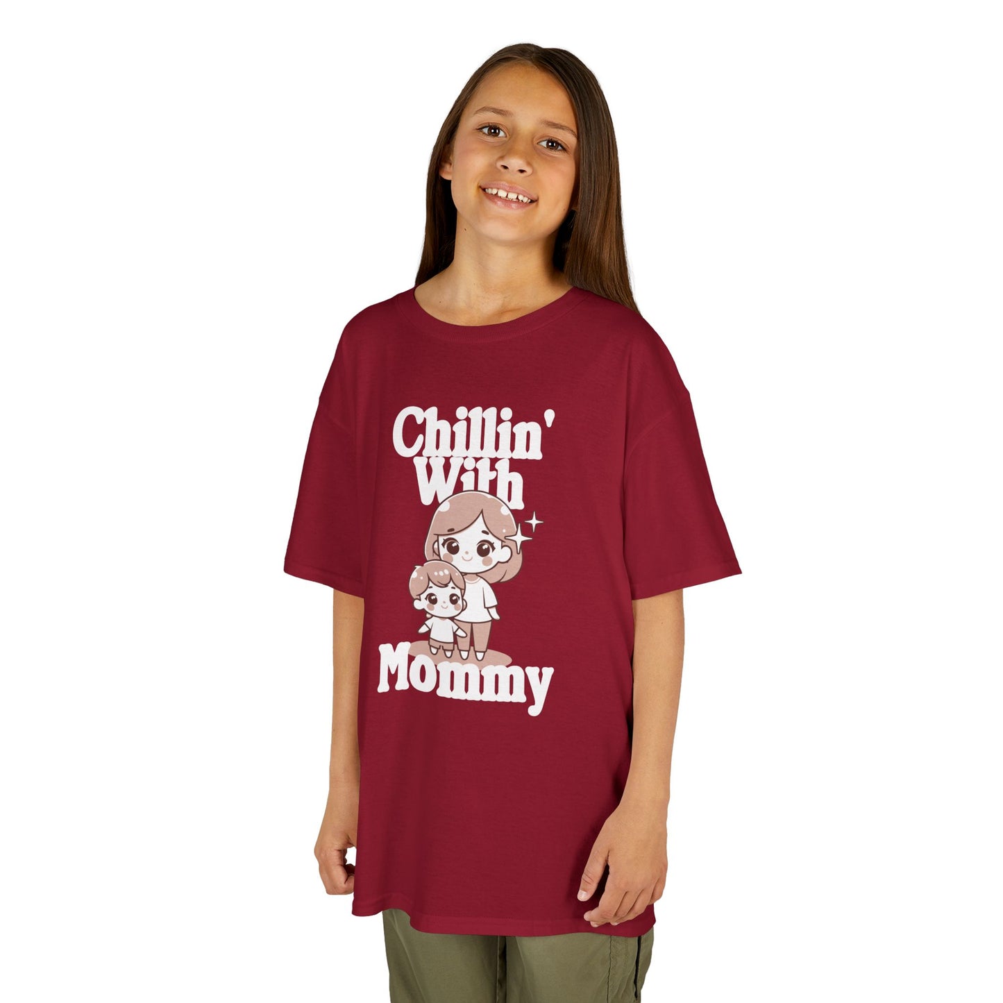 Kids Cotton T Shirt - Chilling with mommy