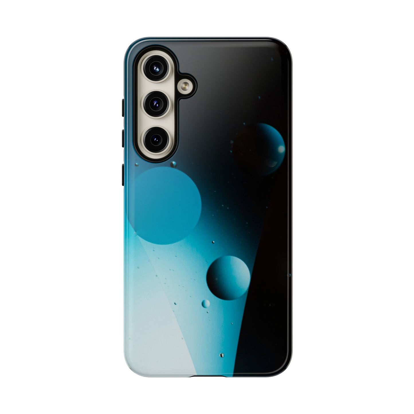 Samsung S24 series Tough Phone Cases - Blue bubbles