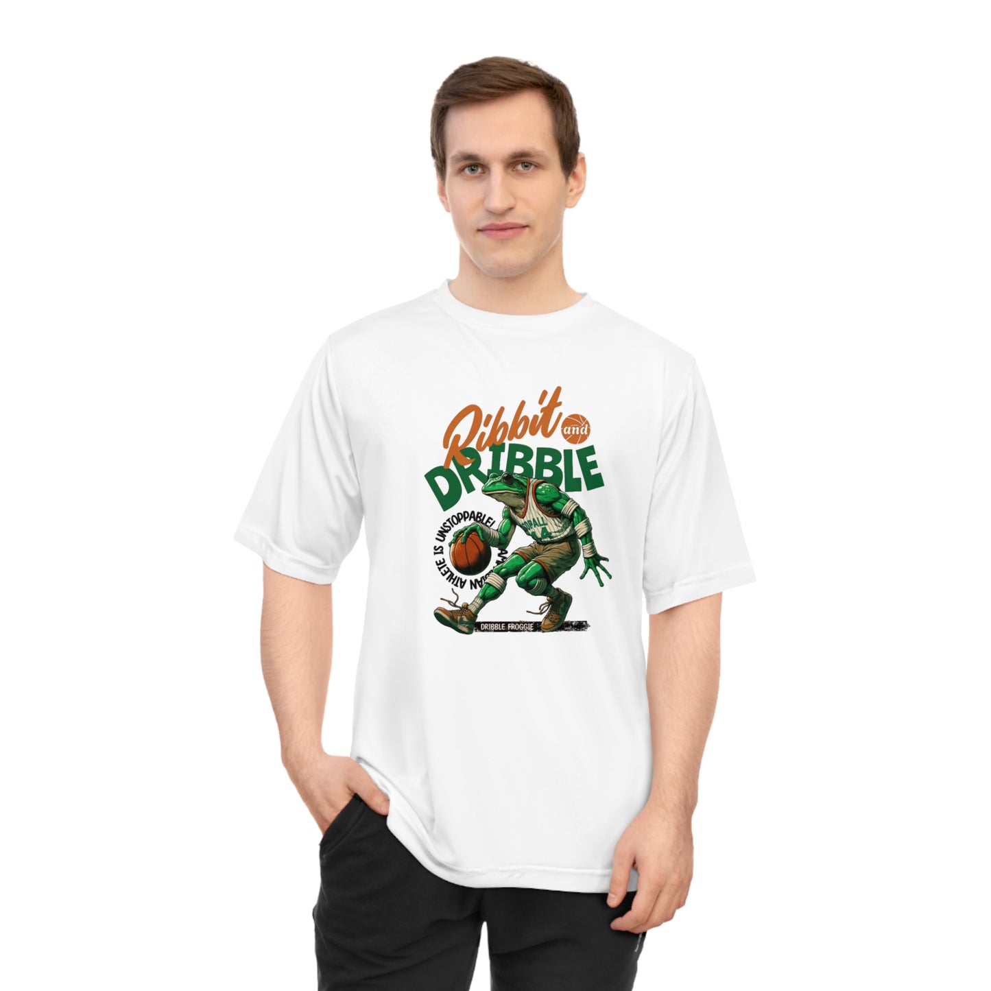 Basketball Ribbit Dribble Performance -UnisexT-Shirt for Sports Lovers