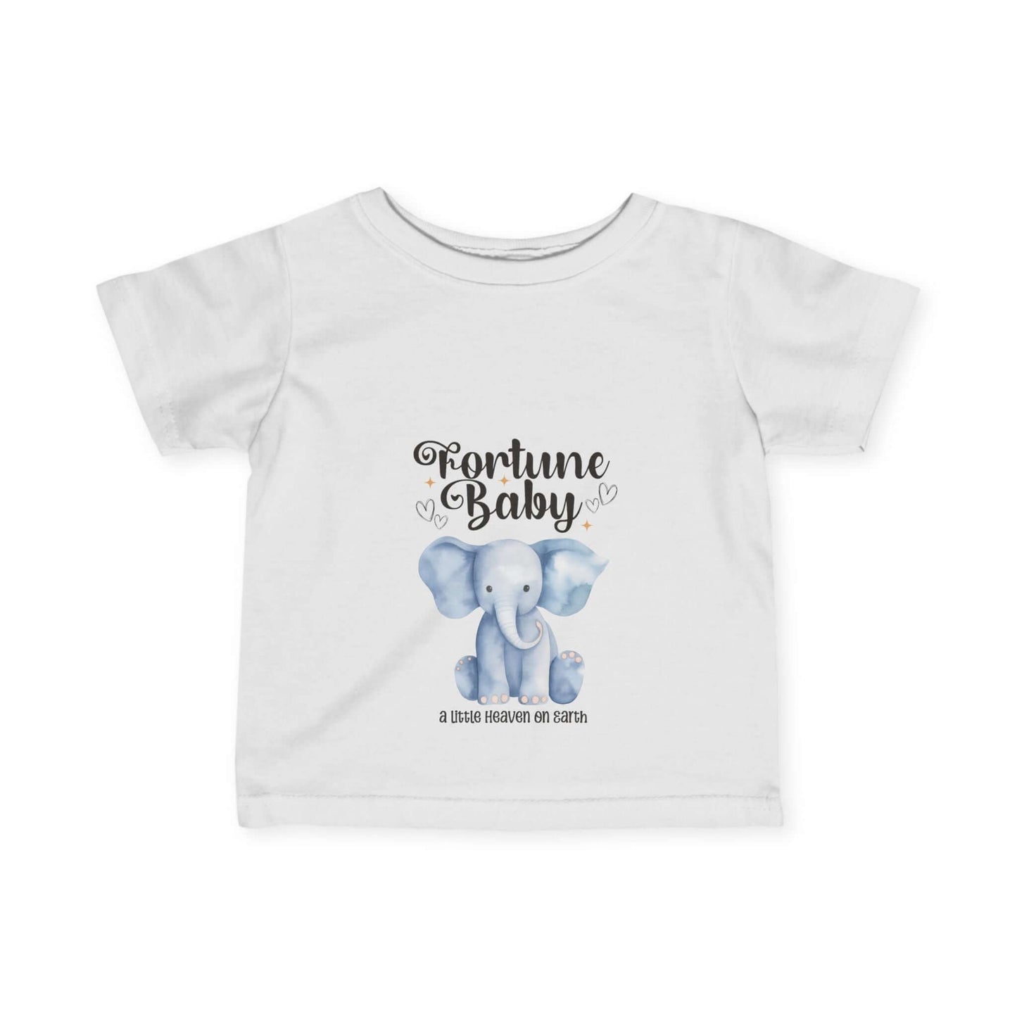 Baby Infant/Toddler Fine Jersey Tee - Adorable Elephant Design for Newborns/Kids