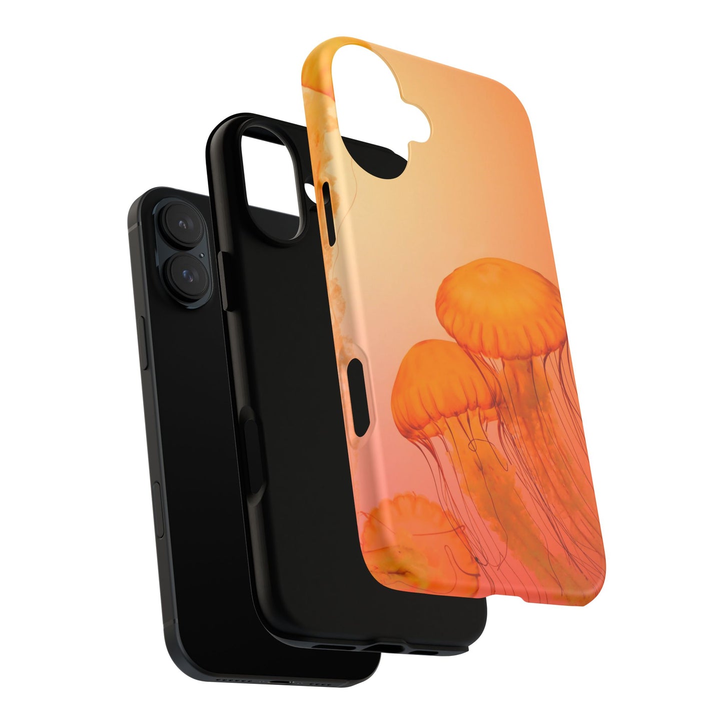 iPhone 16 series phone Case - Tough Cases with Stunning orange Design