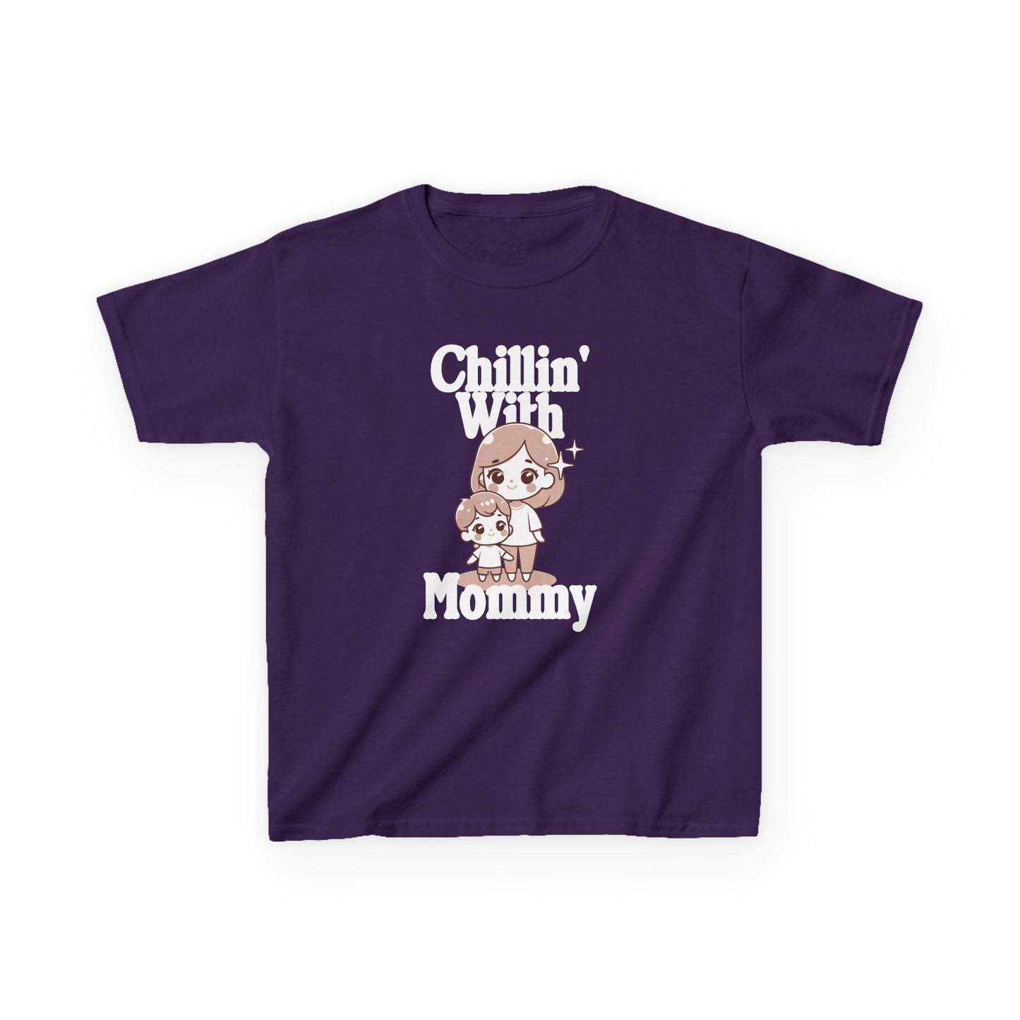 Kids Cotton T Shirt - Chilling with mommy
