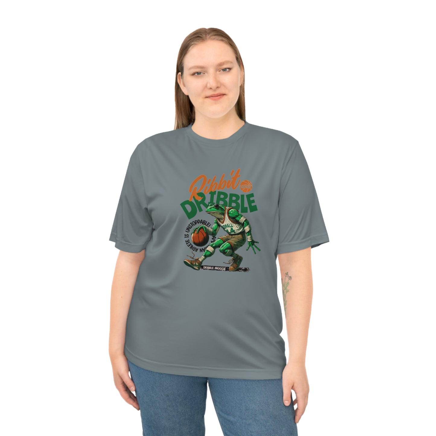 Basketball Ribbit Dribble Performance -UnisexT-Shirt for Sports Lovers