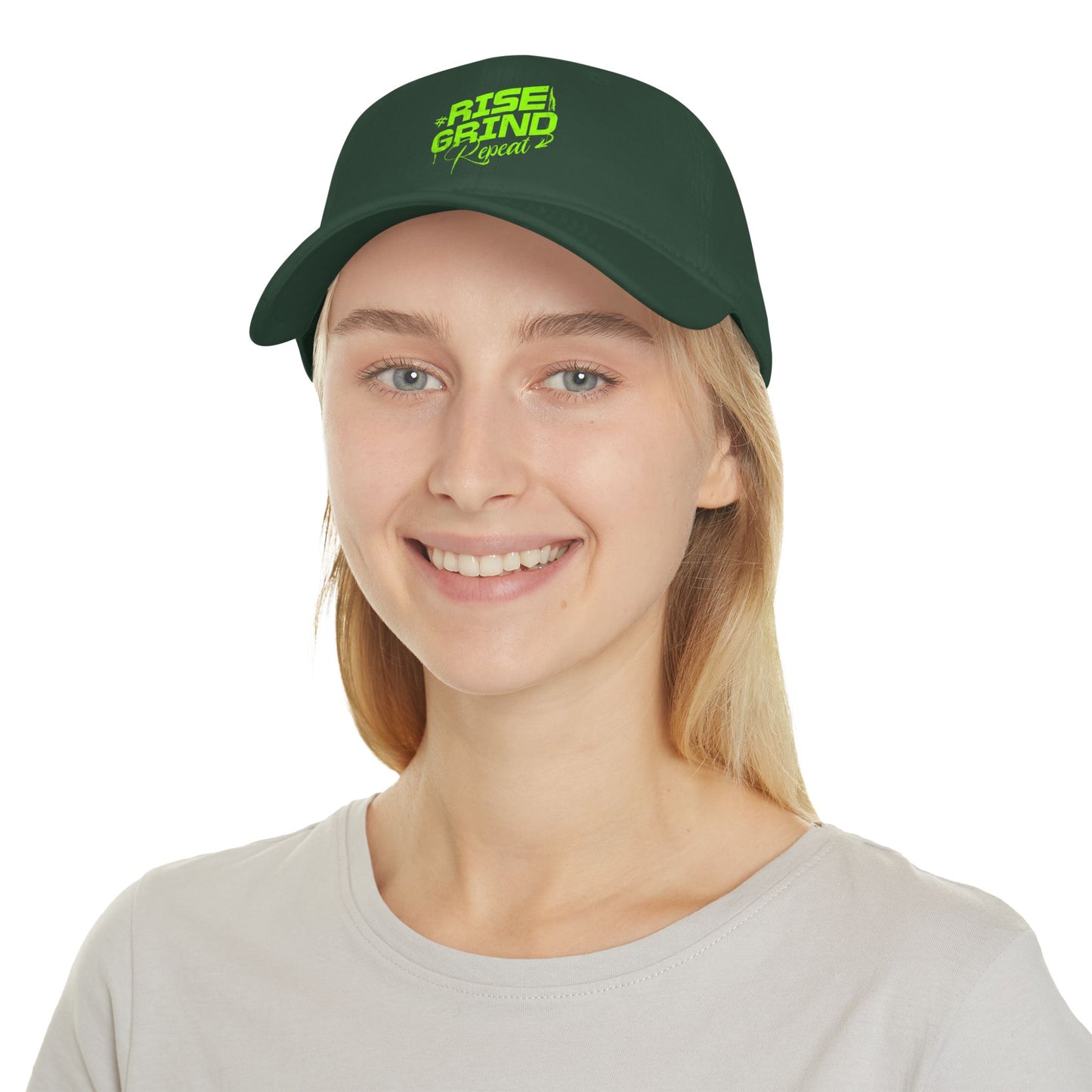 Motivation Rise and Grind Low Profile Cap - Unisex Stylish and Comfortable Hat for Sports/Gym Lovers