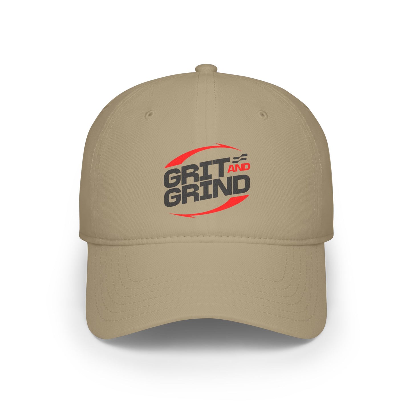 Motivation Grit & Grind Baseball Fan Low Profile Cap - Unisex Stylish and Comfortable Hat for Sports/gym Lovers