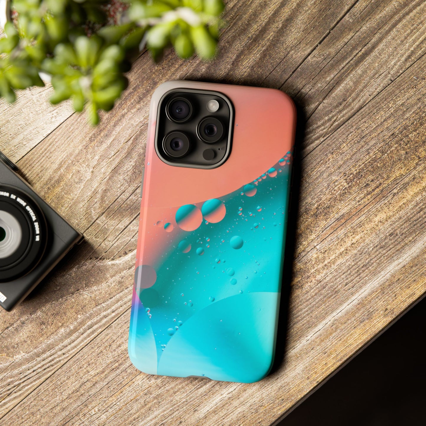 iPhone 16 series Tough Phone Case - Bubble Design for Stylish Protection