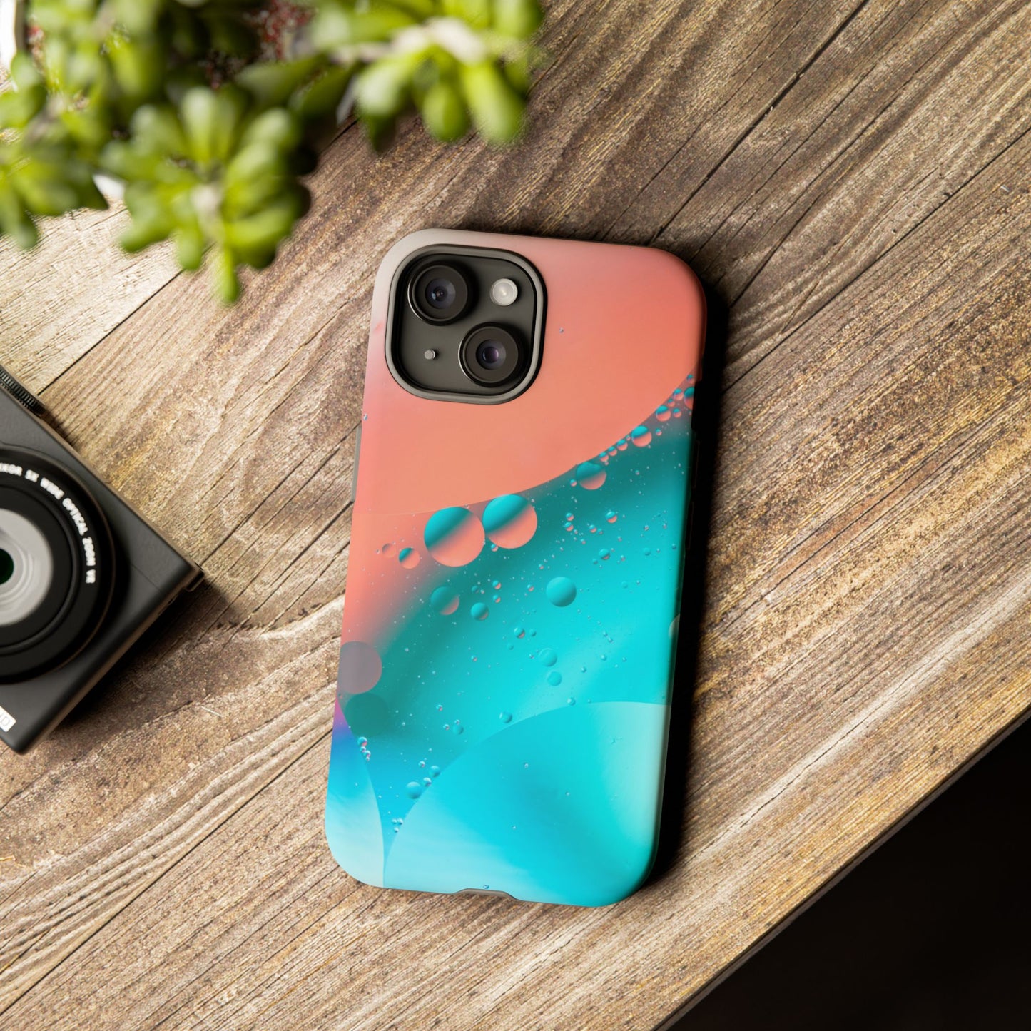 IPhone 15 series Tough Phone Case - Bubble Design for Stylish Protection