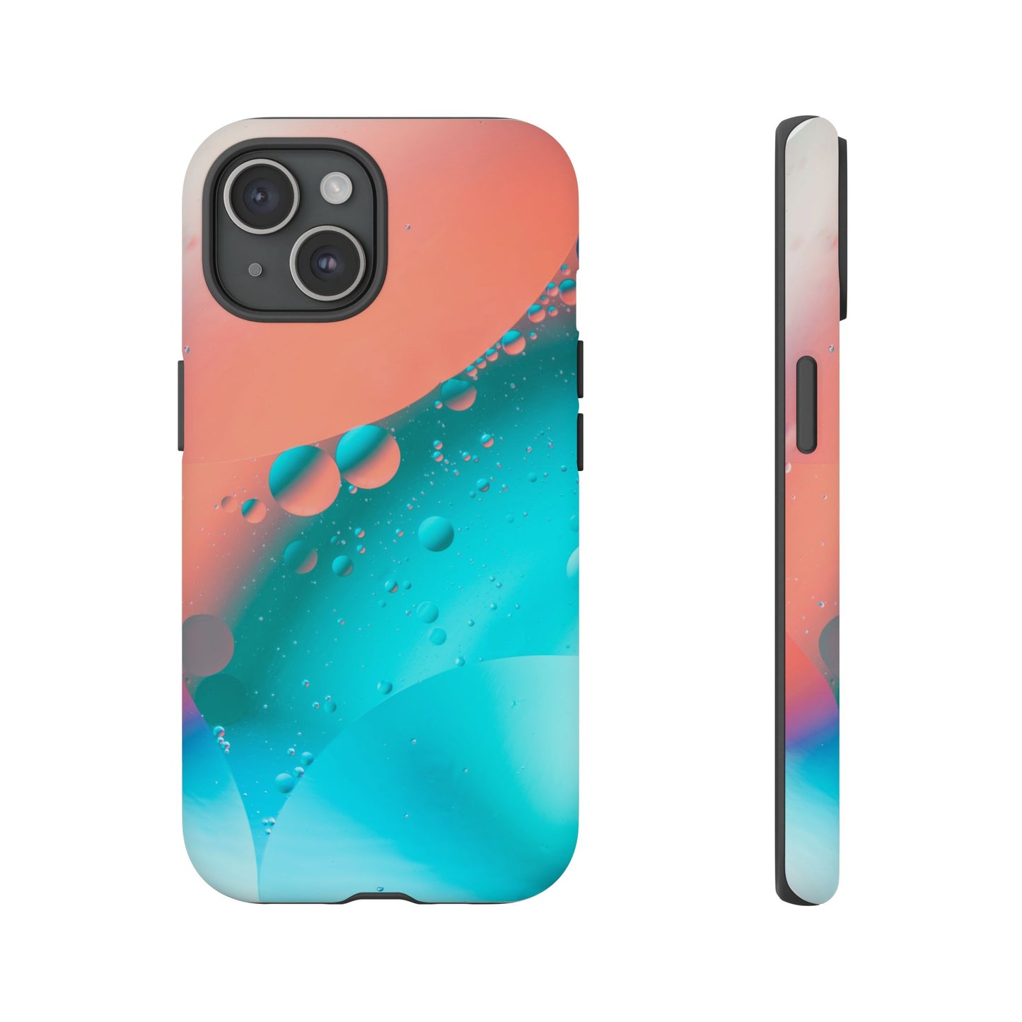 IPhone 15 series Tough Phone Case - Bubble Design for Stylish Protection