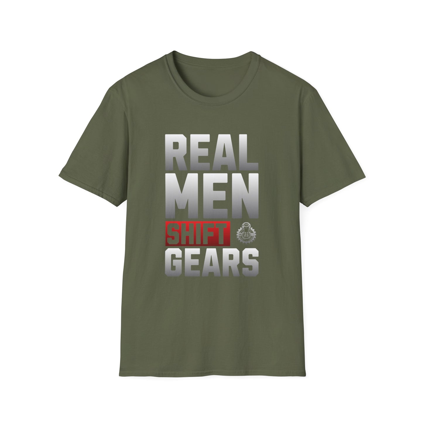 Real Men Unisex Softstyle T-Shirt – Auto adventure Tee