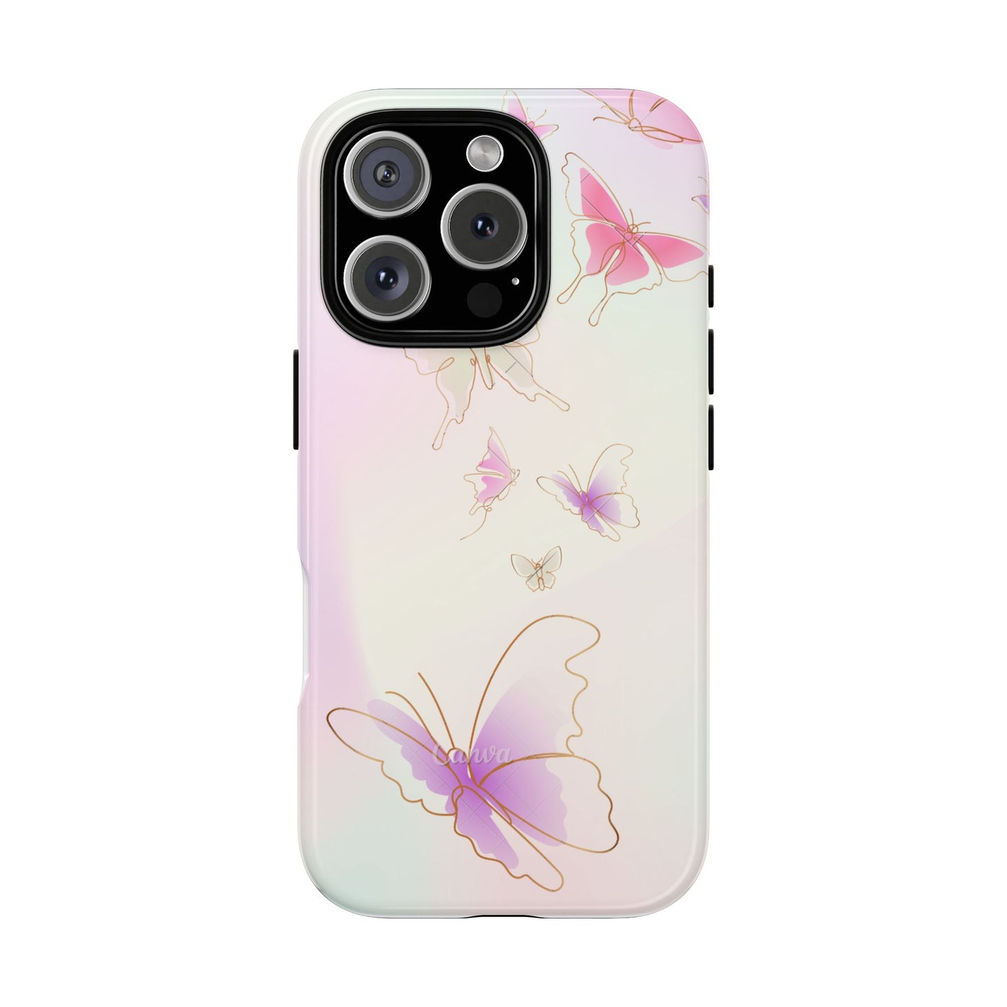 iPhone 16 series phone Case - Tough Cases with Stunning Butterfly Design