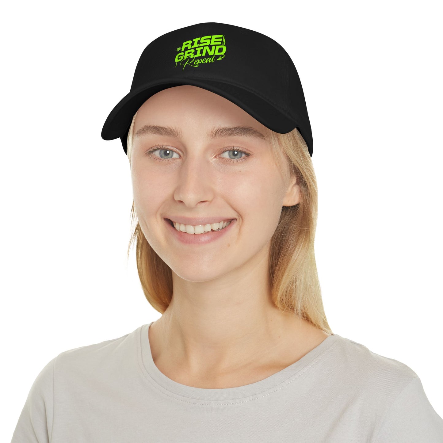 Motivation Rise and Grind Low Profile Cap - Unisex Stylish and Comfortable Hat for Sports/Gym Lovers