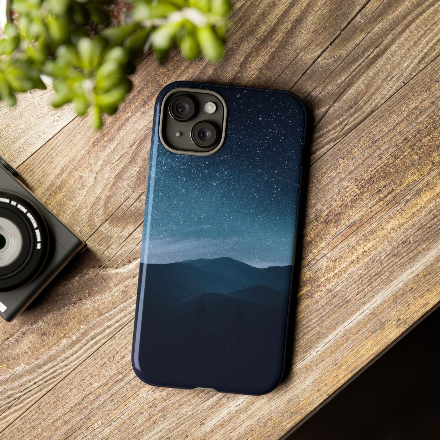 iPhone 15 series Tough Phone Case -Stunning blue nature design