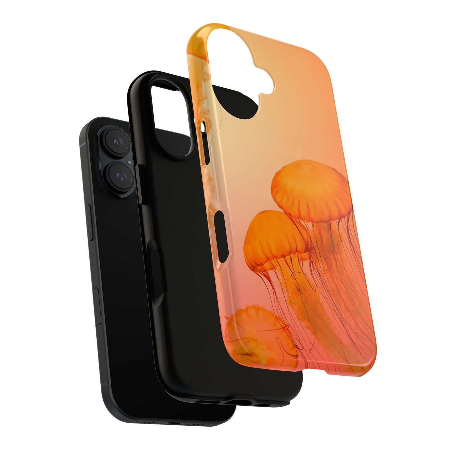 iPhone 16 series phone Case - Tough Cases with Stunning orange Design