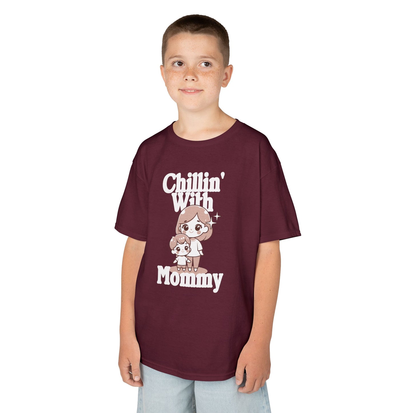 Kids Cotton T Shirt - Chilling with mommy