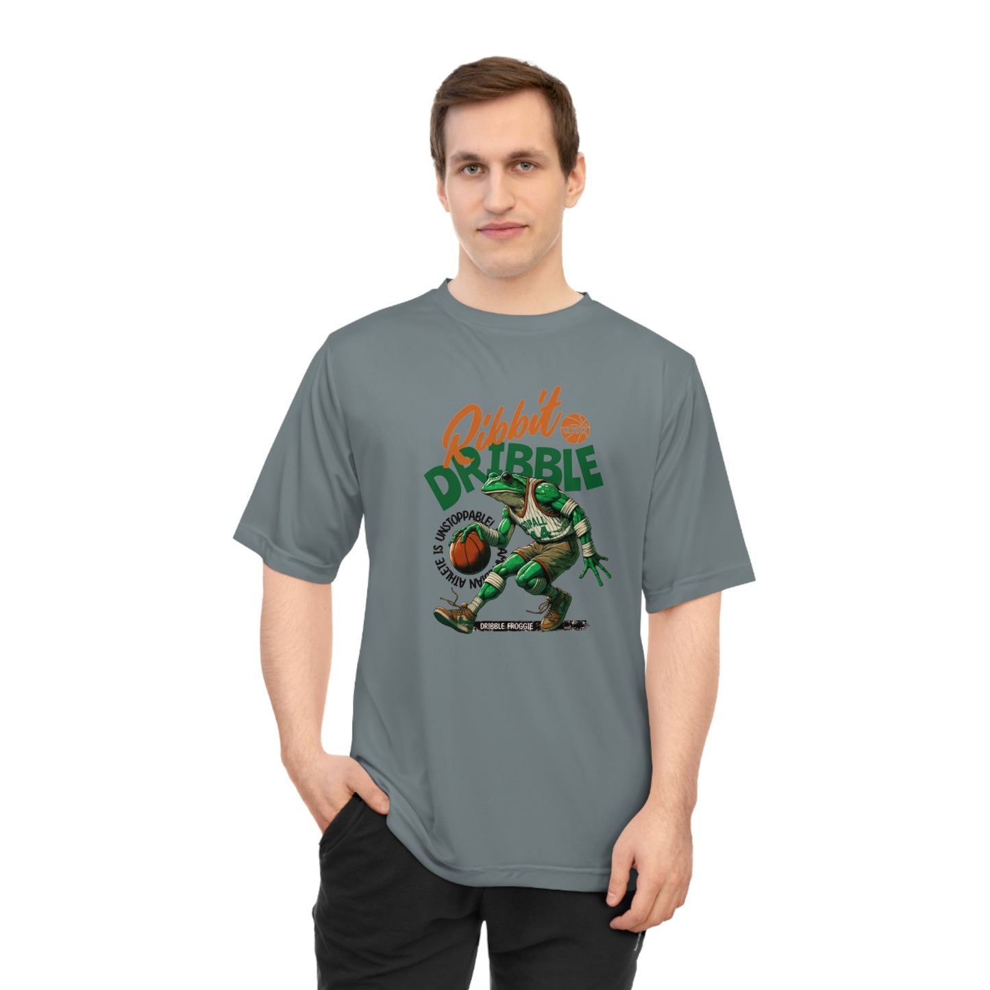 Basketball Ribbit Dribble Performance -UnisexT-Shirt for Sports Lovers
