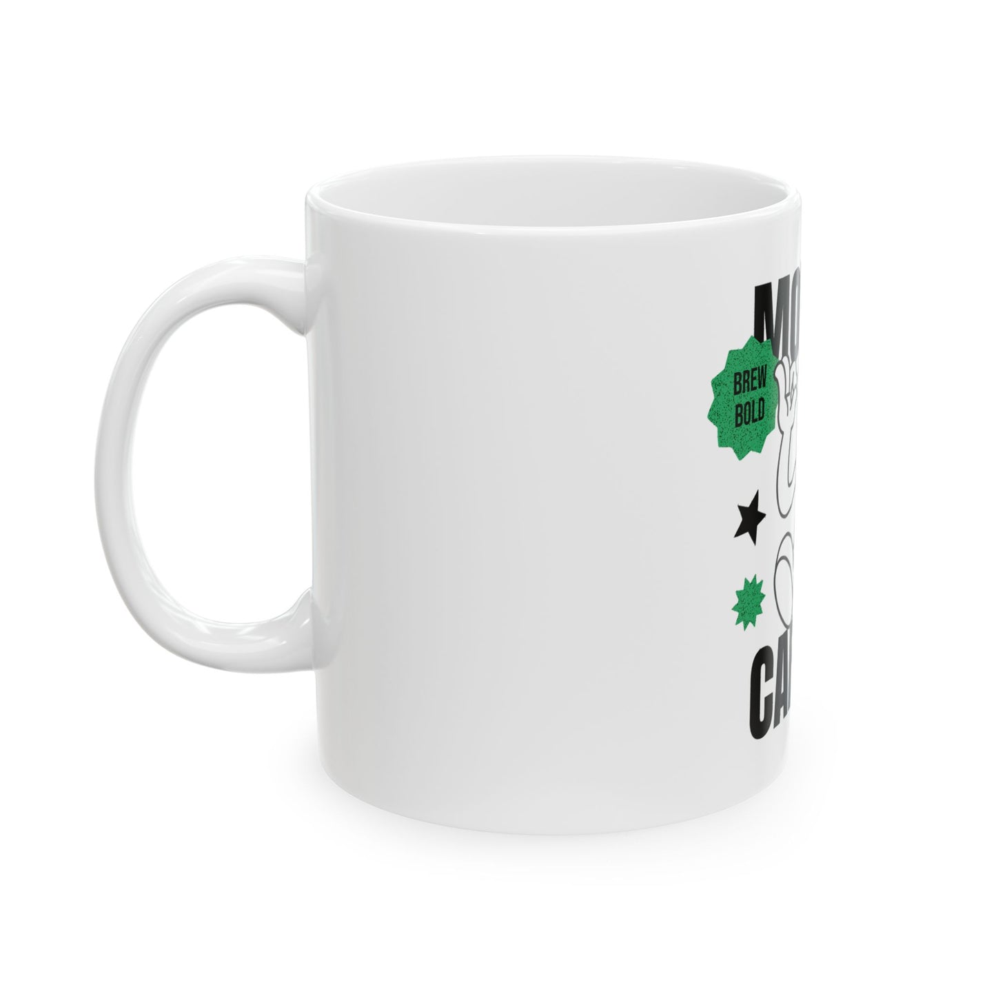 Bold Morning Caffeine Mug | Fun Coffee Cup for Coffee Lovers