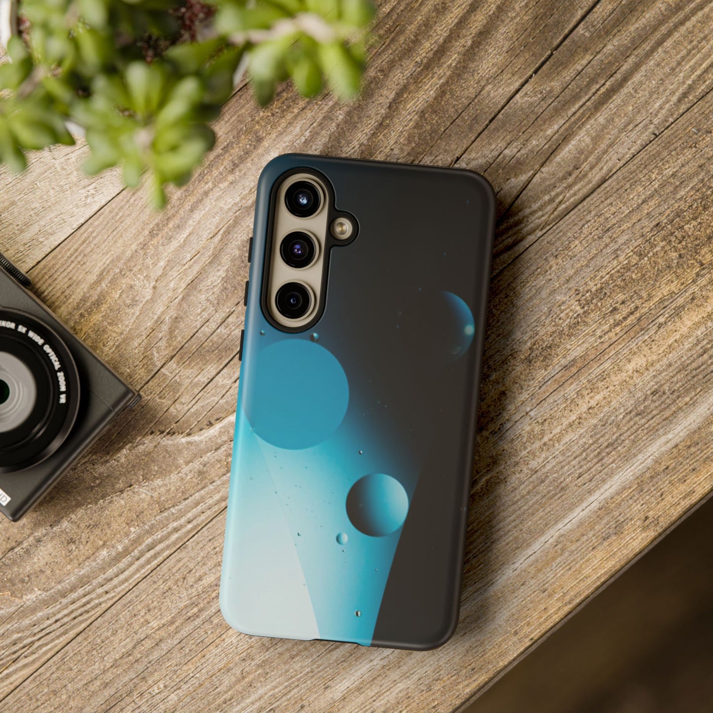 Samsung S24 series Tough Phone Cases - Blue bubbles