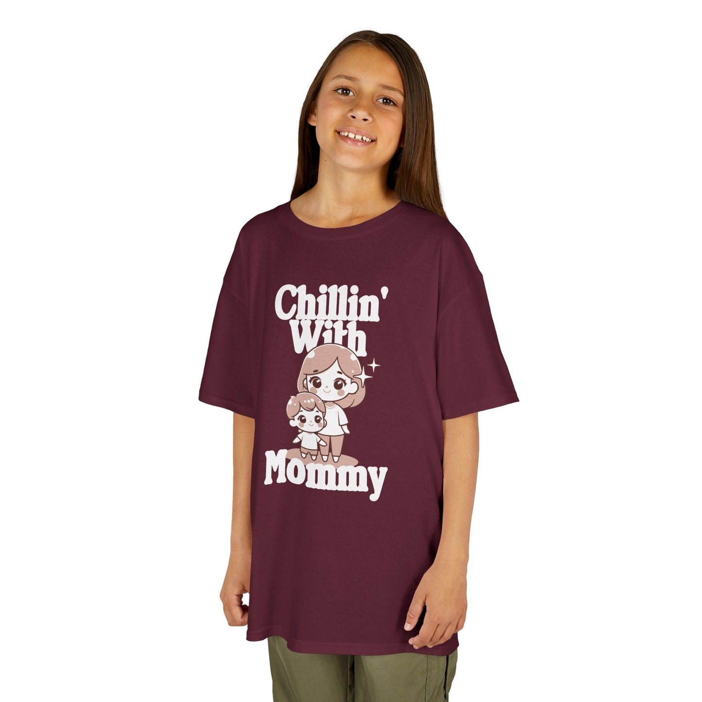 Kids Cotton T Shirt - Chilling with mommy