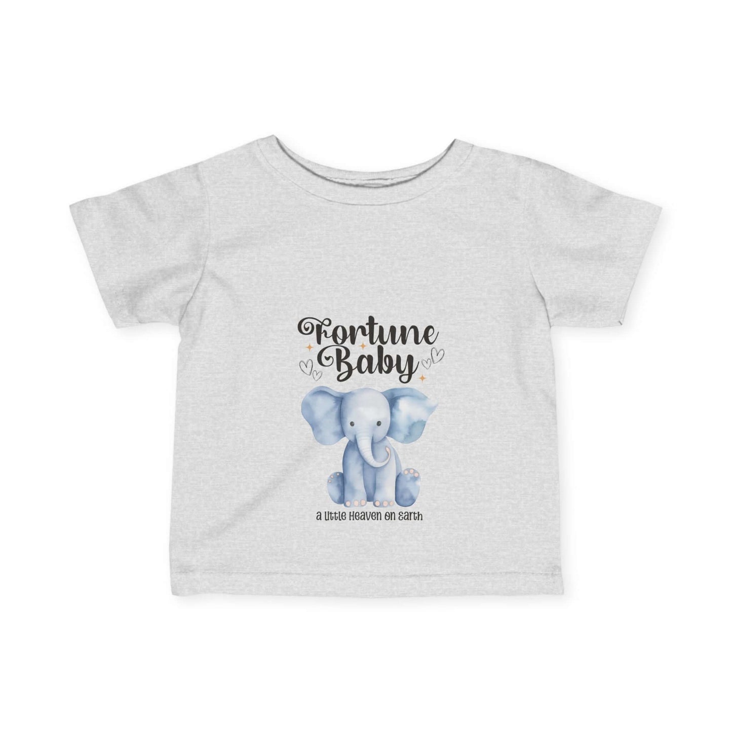 Baby Infant/Toddler Fine Jersey Tee - Adorable Elephant Design for Newborns/Kids