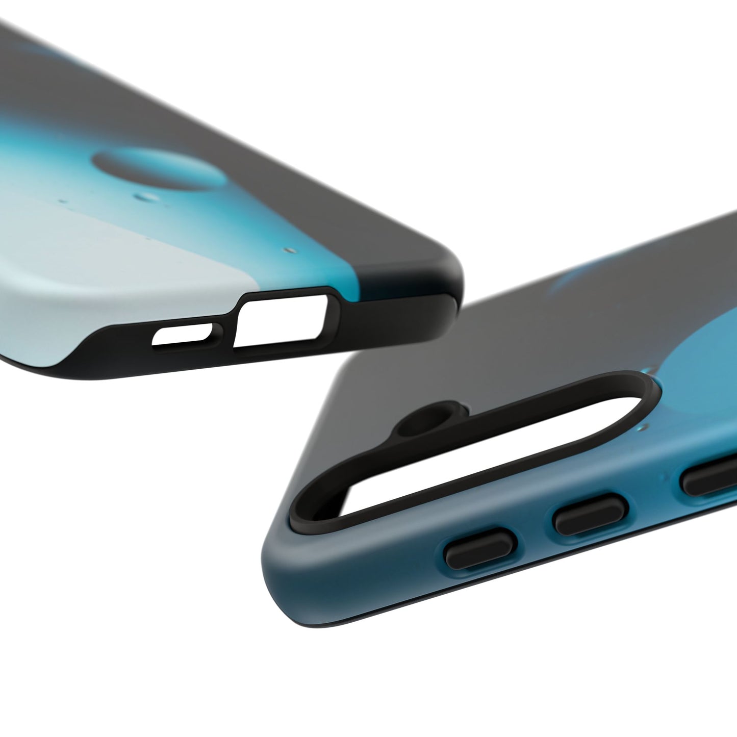 Samsung S24 series Tough Phone Cases - Blue bubbles