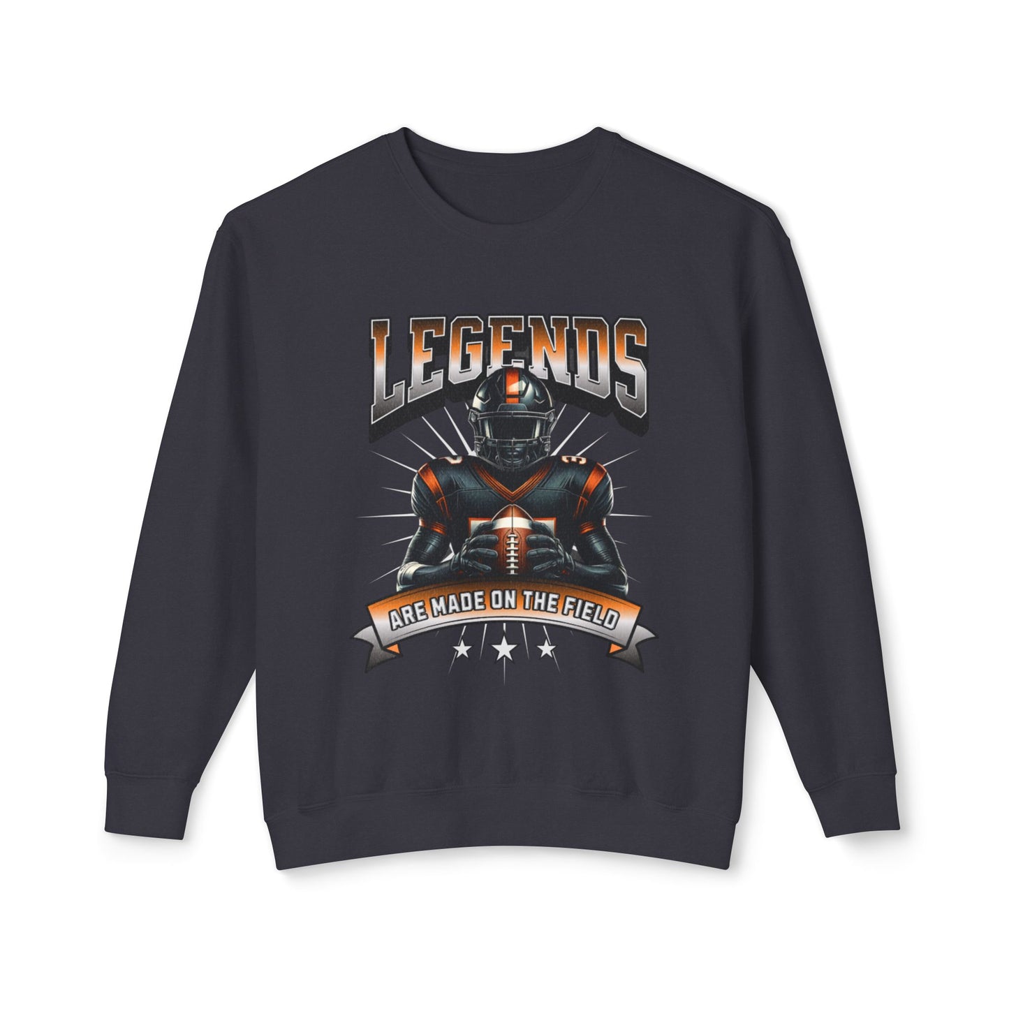 Baseball Legends Made on the Field :Unisex Lightweight Crewneck Sweatshirt