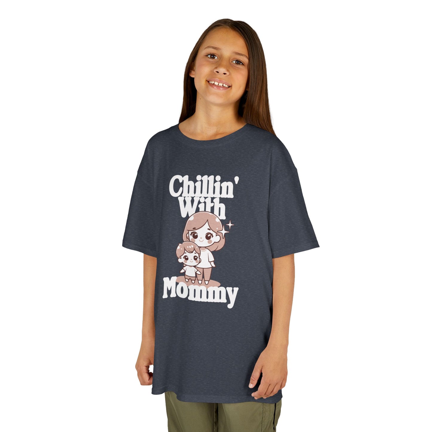 Kids Cotton T Shirt - Chilling with mommy