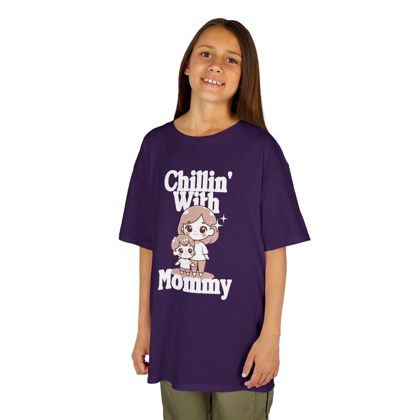Kids Cotton T Shirt - Chilling with mommy