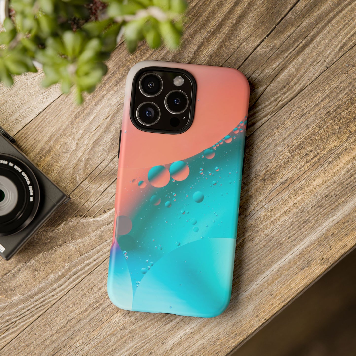 iPhone 16 series Tough Phone Case - Bubble Design for Stylish Protection