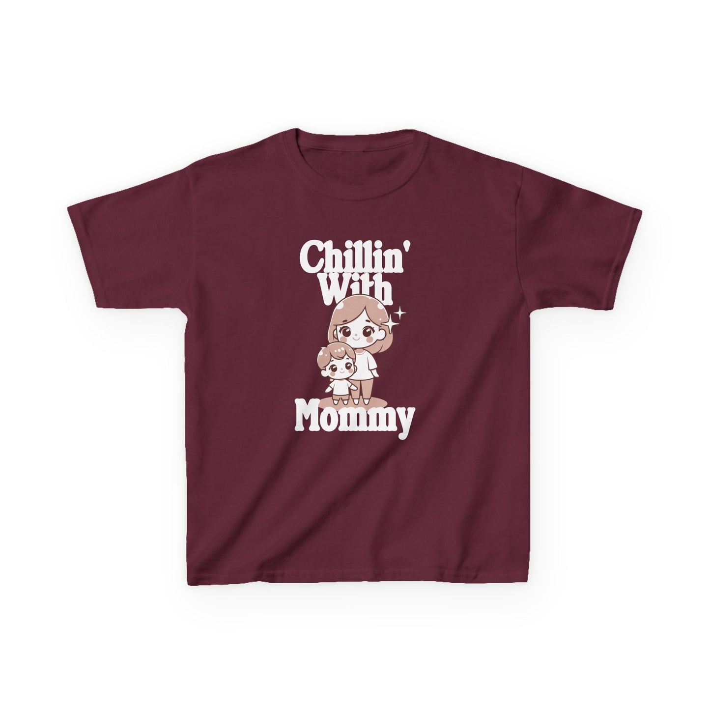 Kids Cotton T Shirt - Chilling with mommy