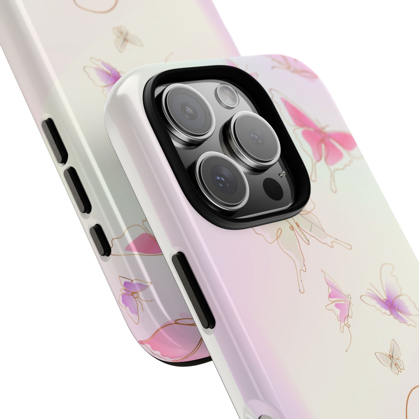 iPhone 16 series phone Case - Tough Cases with Stunning Butterfly Design
