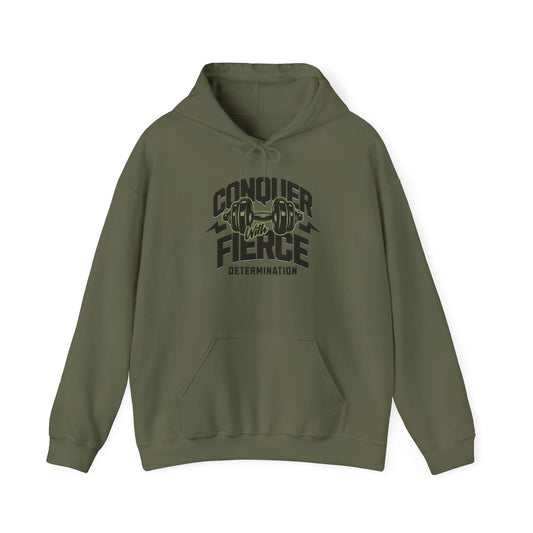Printed  Hoodie  New York Green unisex hoodie with text design on the front.