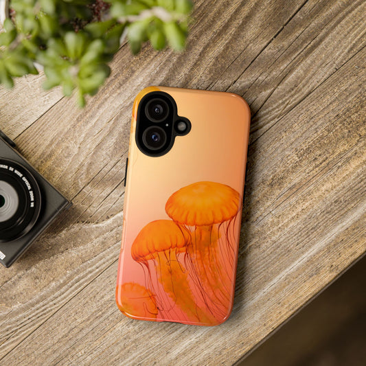 iPhone 16 series phone Case - Tough Cases with Stunning  orange  Design