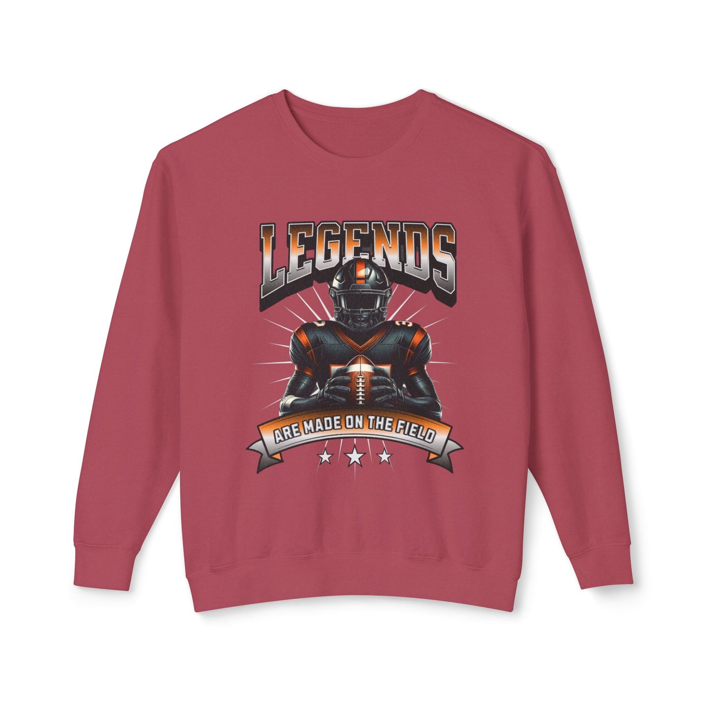 Baseball Legends Made on the Field :Unisex Lightweight Crewneck Sweatshirt