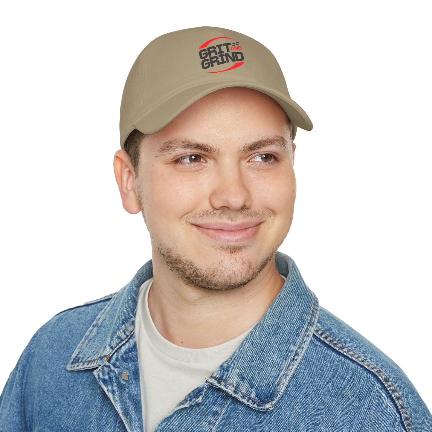 Motivation Grit & Grind Baseball Fan Low Profile Cap - Unisex Stylish and Comfortable Hat for Sports/gym Lovers