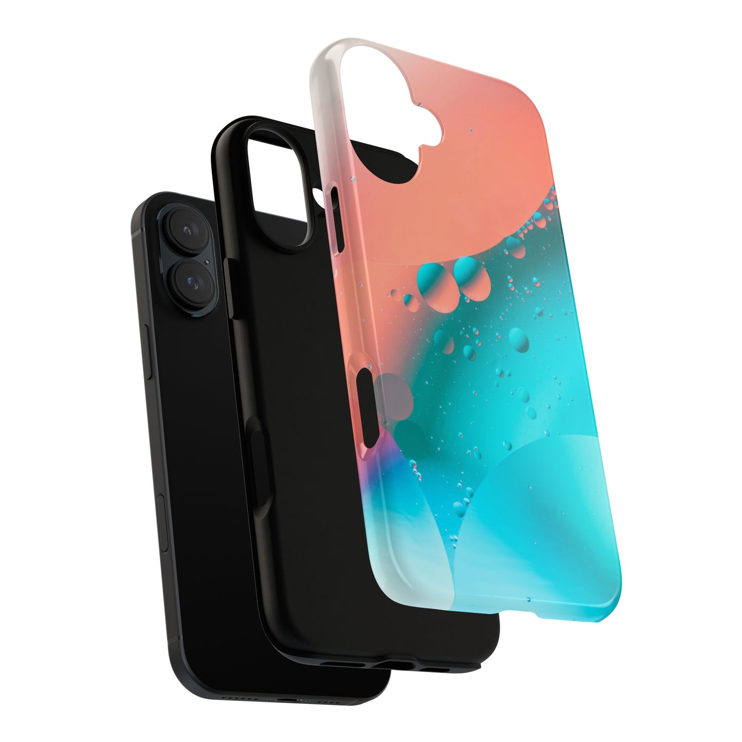 iPhone 16 series Tough Phone Case - Bubble Design for Stylish Protection